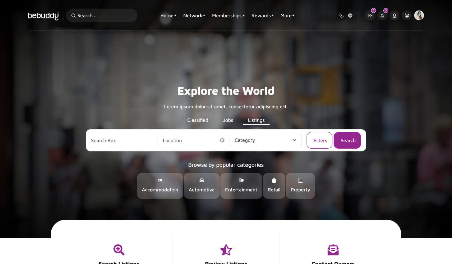 BeBuddy theme screenshot