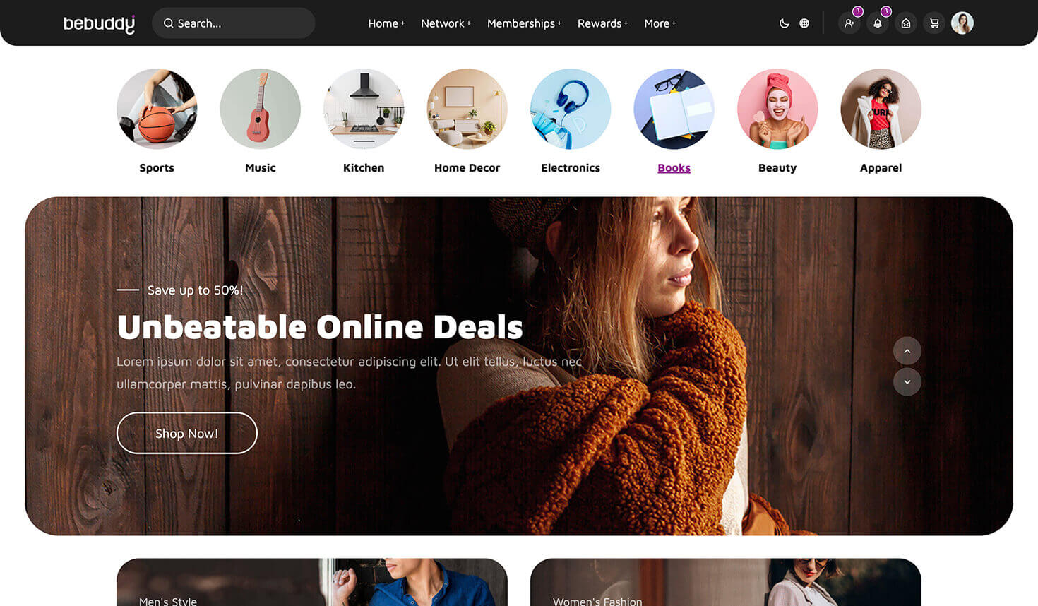 BeBuddy theme screenshot